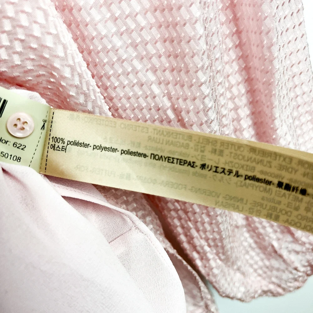 Massimo Dutti Light Pink Long Sleeve Blouse - Picture 4 of 9